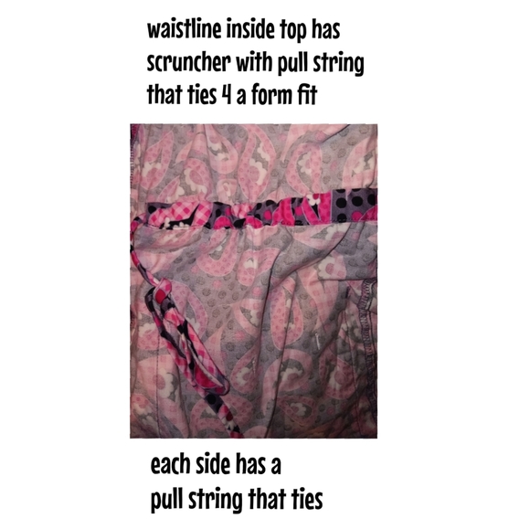 Paisley Print Scrub Warmer/Jacket by Landau - Picture 4 of 7